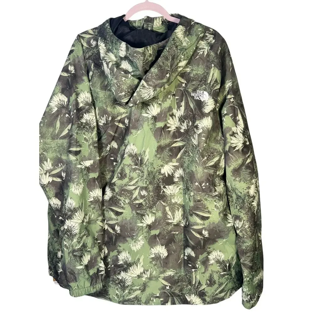The North Face Men’s Antora Rain Hoodie Jacket Duck Green Print XXL NWT